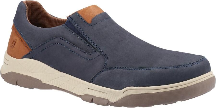 Hush Puppies Leren herenschoenen Fletcher (Marine Tan)