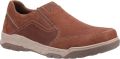 Hush Puppies Leren herenschoenen Fletcher (Tan) - Cognac
