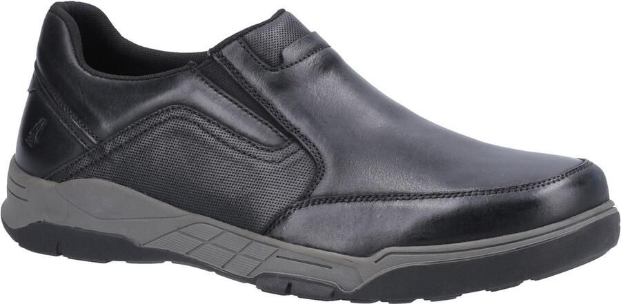 Hush Puppies Leren herenschoenen Fletcher (Zwart)