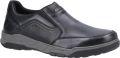 Hush Puppies Leren herenschoenen Fletcher (Zwart) - Zwart