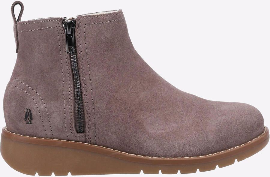 Hush Puppies Libby Suede Dames Laarzen In Muisbruin