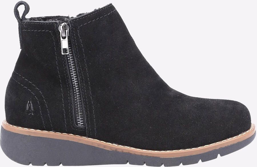 Hush Puppies Libby Suède Dames Zwarte Laarzen