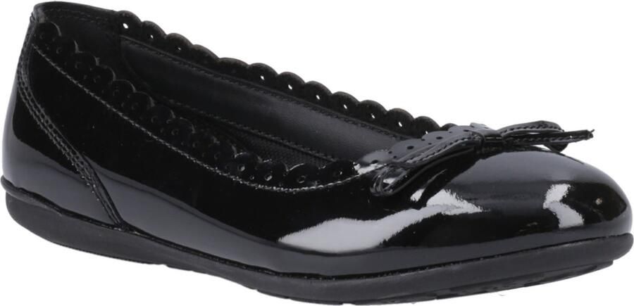 Hush Puppies Lillie Ballerina Patent Leren Zwarte Ballerina's Voor Meisjes