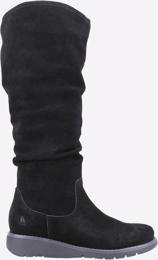 Hush Puppies Lucinda Suède Dames Zwarte Laarzen
