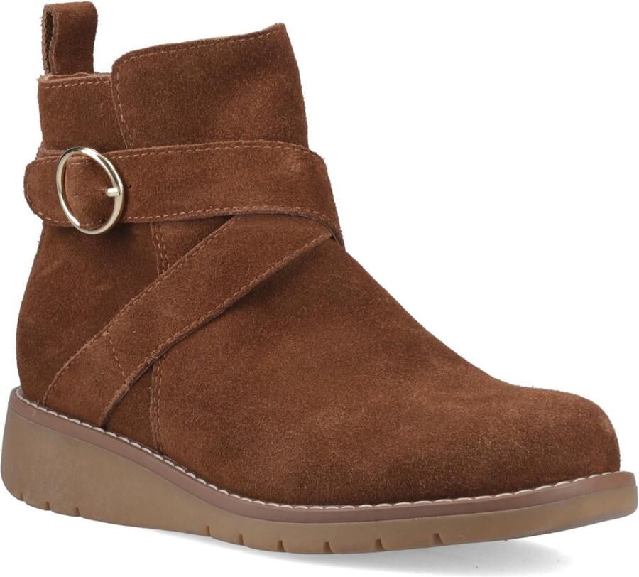 Hush Puppies Lyra Suede Dames Donkerbruin Boots