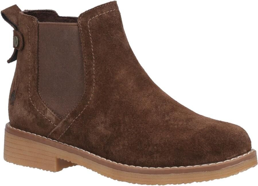 Hush Puppies Maddy Suede Dames Laarzen Chocolade