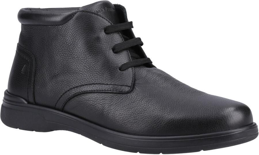 Hush Puppies Malcolm Leder Heren Zwart Laarzen
