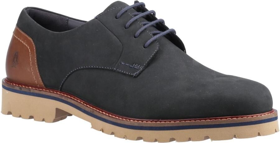 Hush Puppies Marcus Nubuck Heren Navy Veterschoenen