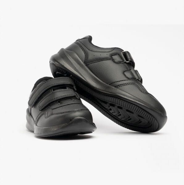 Hush Puppies MARLING EASY SNR Unisex Kinderen Leren School schoenen Zwart