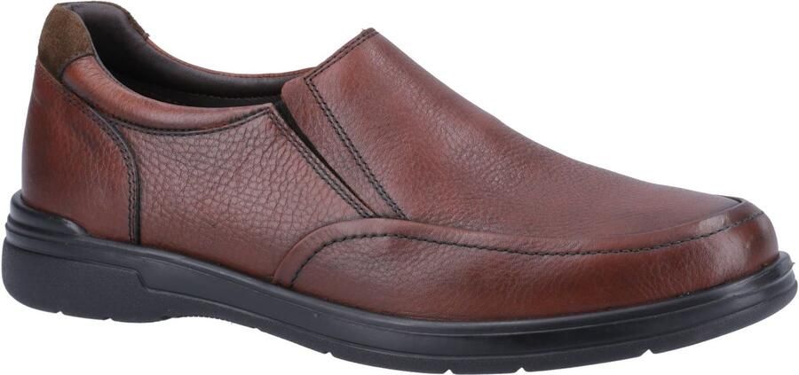 Hush Puppies Matthew Leer Heren Bruin Loafers