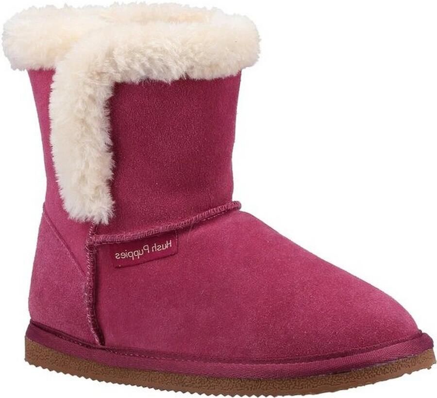 Hush Puppies Meisjes Ashlynn Suede Slippers (Rose)
