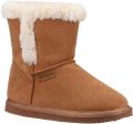 Hush Puppies Meisjes Ashlynn Suede Slippers (Tan) - Cognac