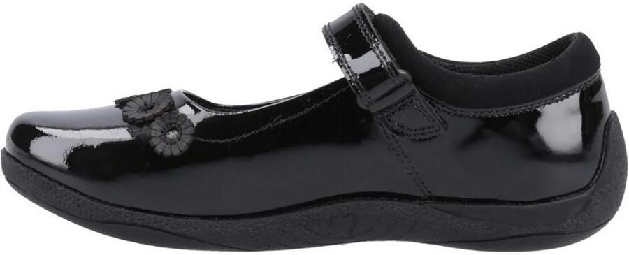 Hush Puppies Meisjes Christina Leren Schoolschoenen (Zwart octrooi)