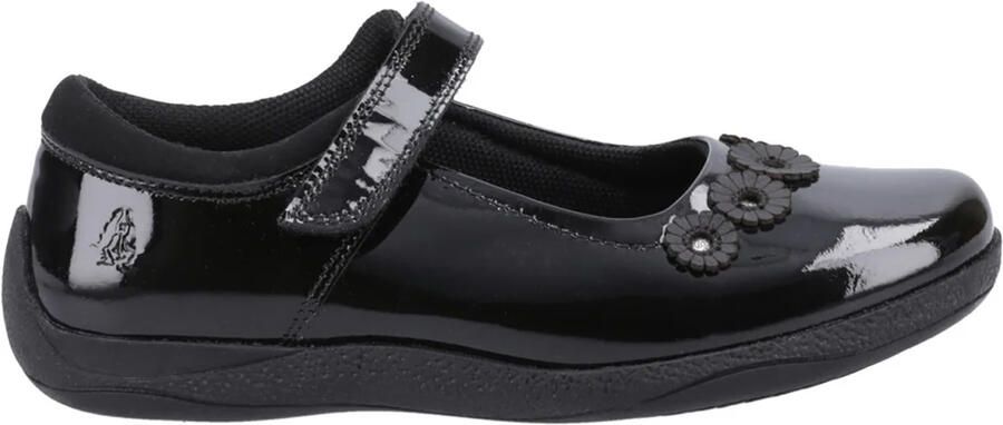 Hush Puppies Meisjes Christina Leren Schoolschoenen (Zwart octrooi)