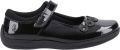 Hush Puppies Meisjes Christina Leren Schoolschoenen (Zwart octrooi) - Zwart