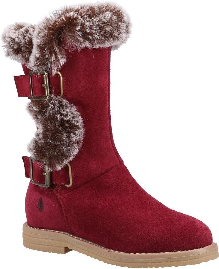 Hush Puppies Meisjes Mini Megan Suede Laarzen (Bourgondië)