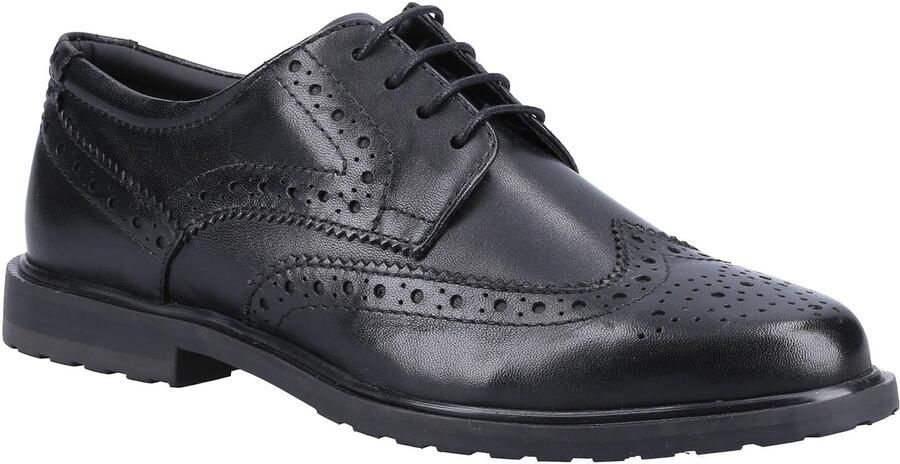 Hush Puppies Meisjes Verity Leren Brogues (Zwart)