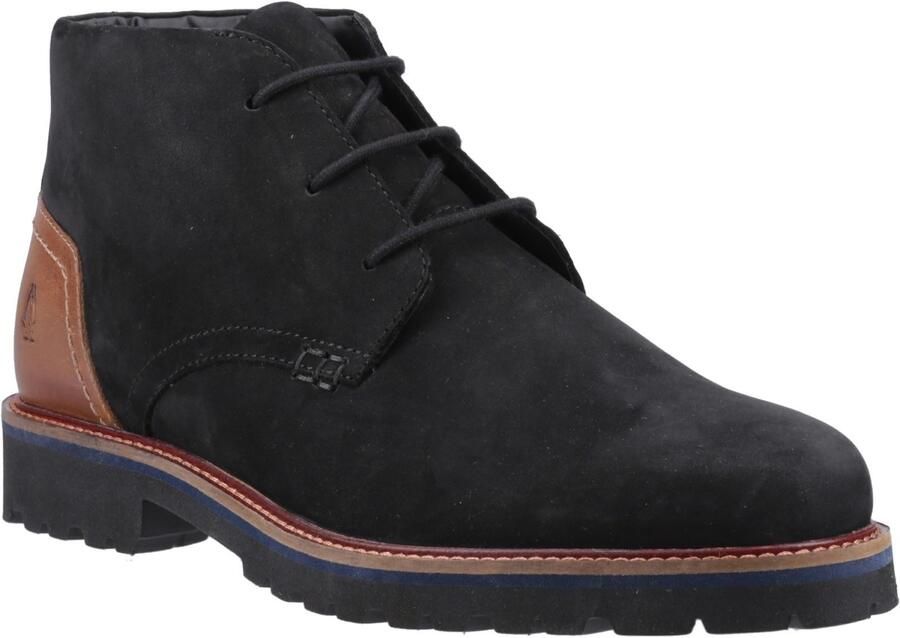 Hush Puppies Moore Nubuck Heren Zwarte Enkellaarzen