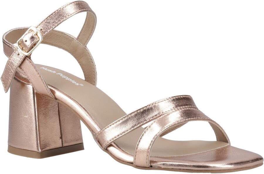 Hush Puppies Nalani Leren Dames Roze Sandalen