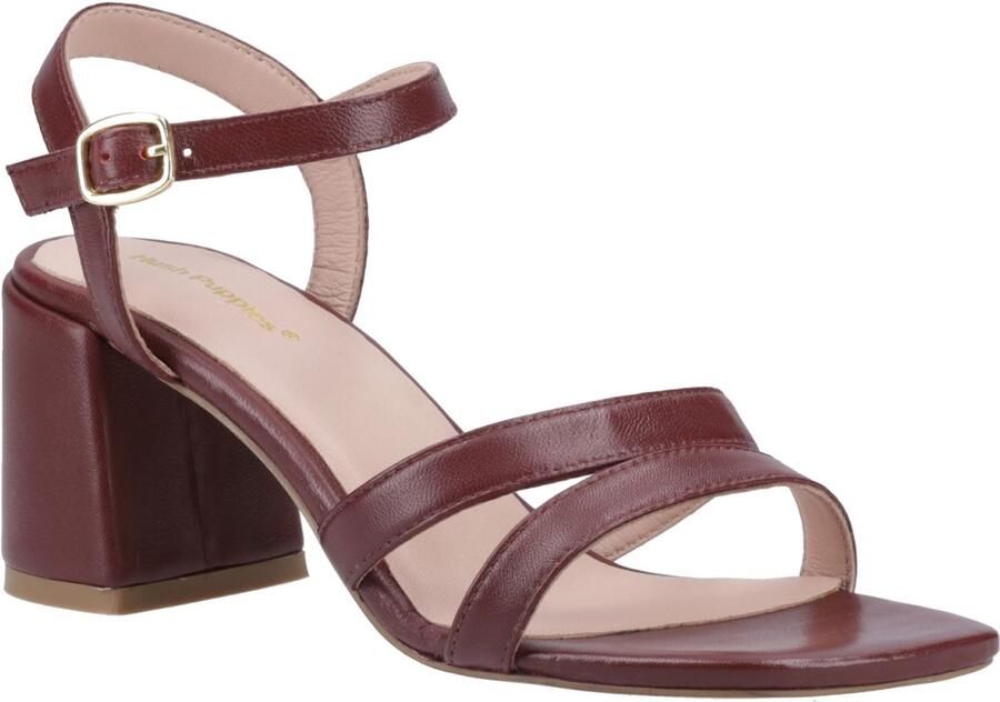 Hush Puppies Nalani Leren Dames Sandalen In Bordeaux