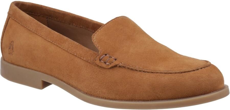 Hush Puppies Natasha Leren Dames Tan Loafers