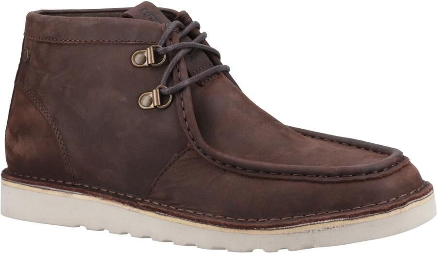 Hush Puppies Oswald Leren Herenschoenen Bruin