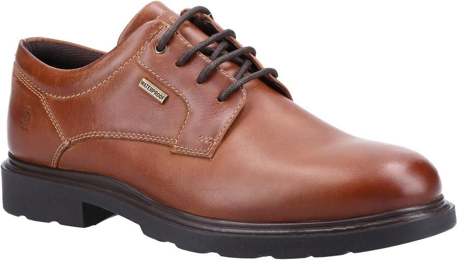 Hush Puppies Pearce Leer Herenschoenen Tan Lace-Up