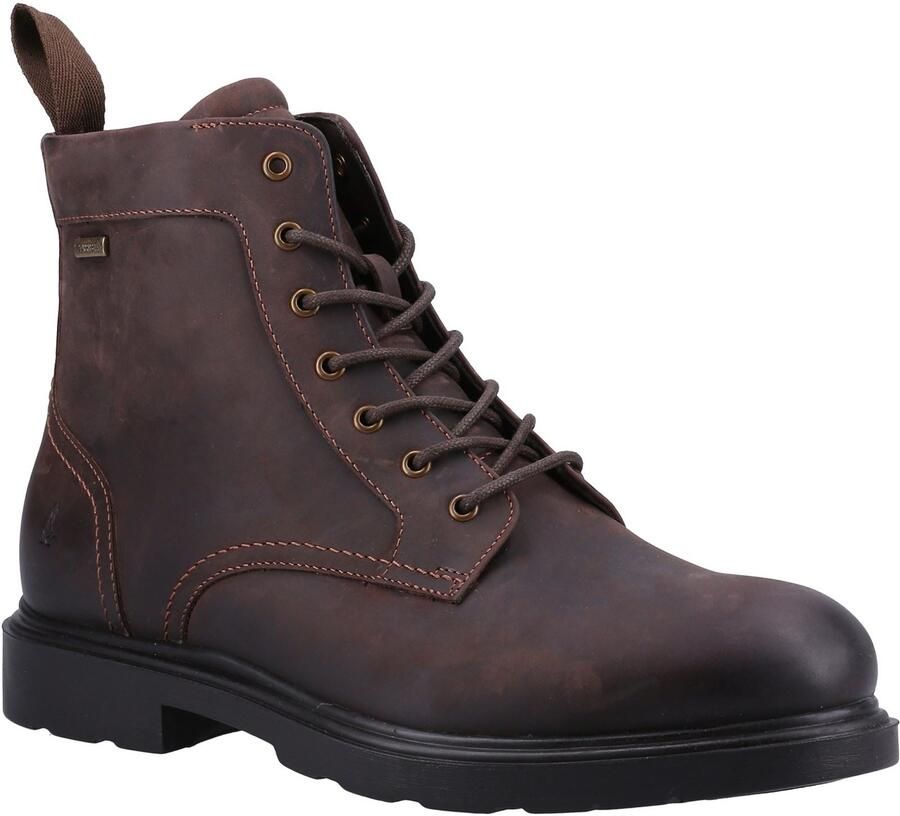 Hush Puppies Porter Leren Herenlaarzen Bruin