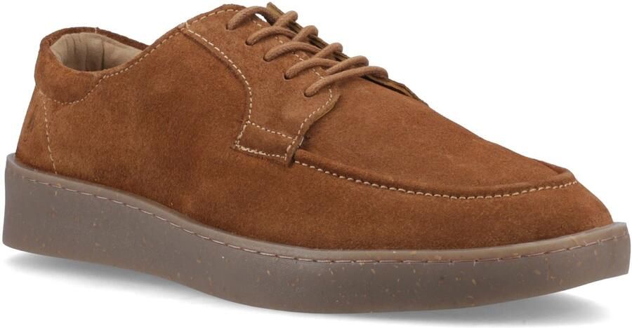 Hush Puppies Rafael Suède Heren Tan Veterschoenen