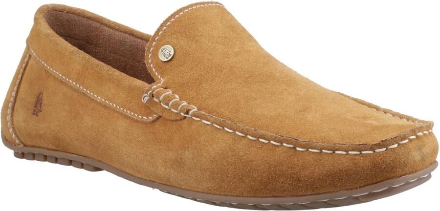 Hush Puppies Ralph Suede Leren Heren Tan Instappers