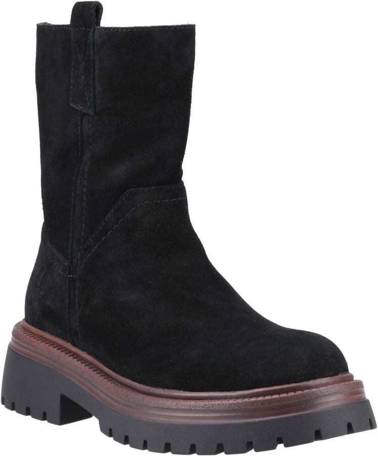 Hush Puppies Rebecca Dames Suède Zwarte Laarzen