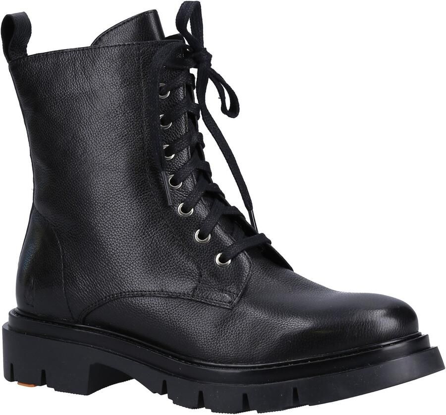 Hush Puppies Rhea Leren Vrouwen Laarzen Zwart