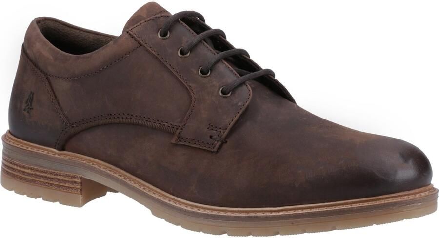 Hush Puppies Richie Leren Heren Bruine Veterschoenen