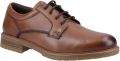Hush Puppies Richie Leren Herenschoenen in Tan met Veters - Cognac