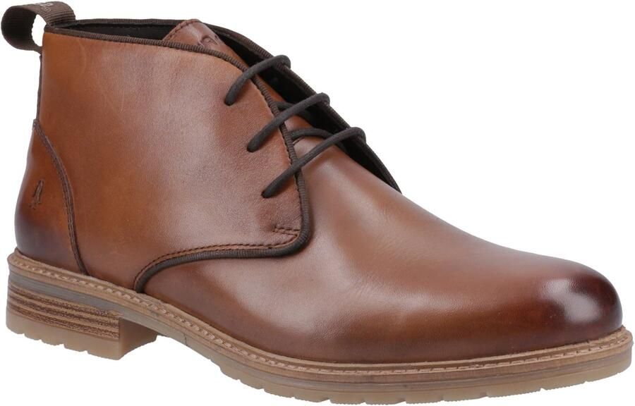 Hush Puppies Ricky Leren Heren Enkellaarzen In Tan