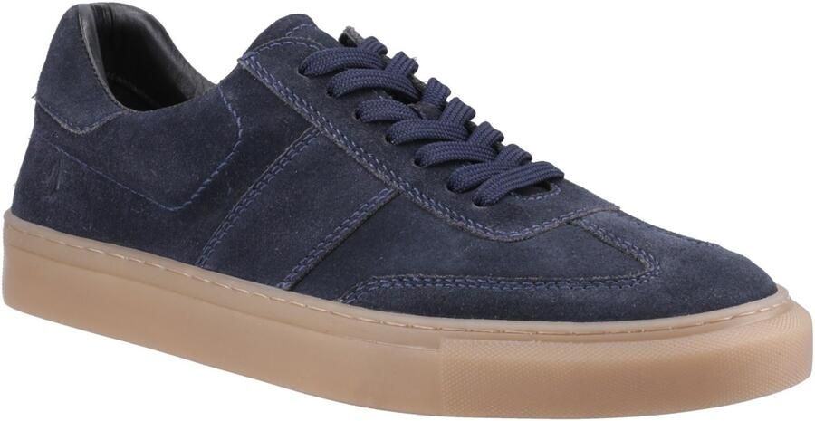 Hush Puppies Riley Suède Heren Navy Suède Sneakers