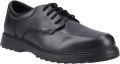 Hush Puppies Romeo Leren Zwarte Schoenen Voor Jongens - Zwart