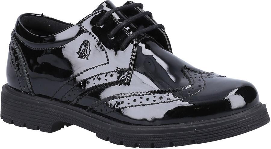 Hush Puppies SALLY PATENT JUNIOR Leren Meisjes Zwarte Brogues