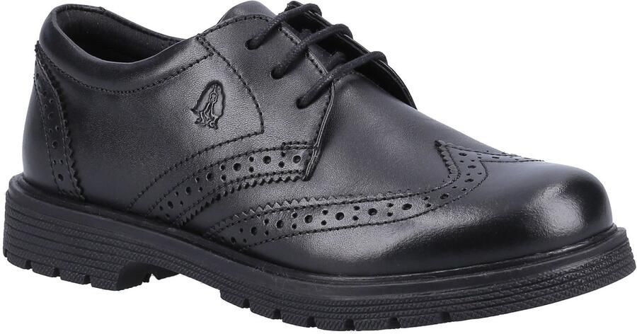Hush Puppies SALLY SENIOR Leren Meisjes Zwarte Brogues
