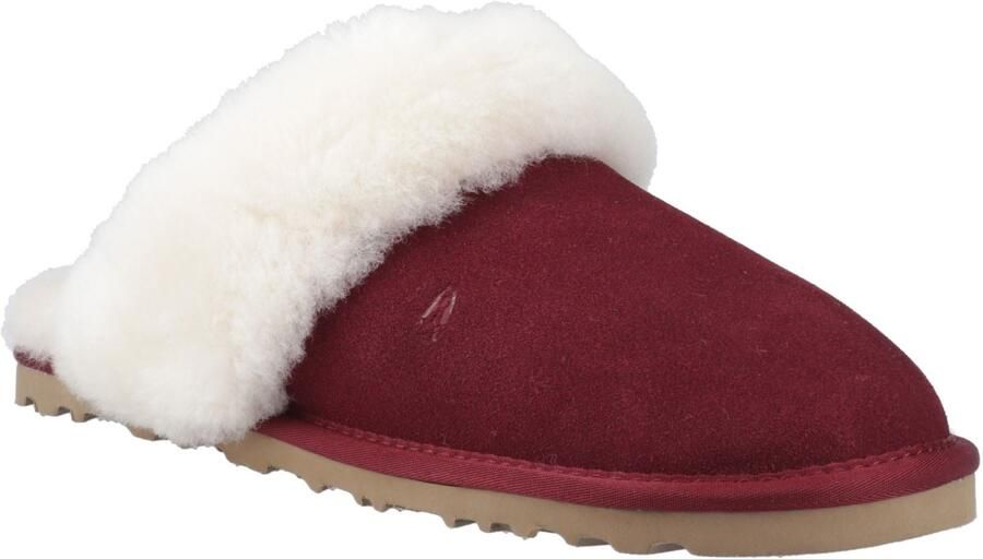 Hush Puppies Samantha Suede Dames Bordeaux Slippers