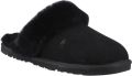 Hush Puppies Samantha Suede Dames Zwarte Pantoffels - Zwart