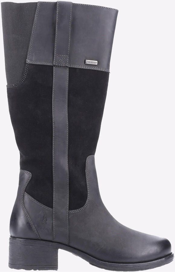 Hush Puppies Samara Suède Dames Zwarte Laarzen
