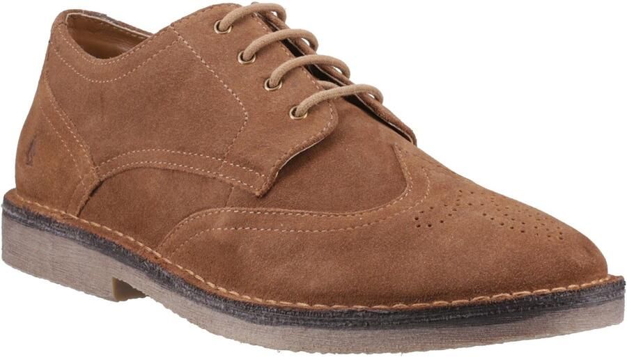 Hush Puppies Samson Leren Heren Tan Brogues Schoenen