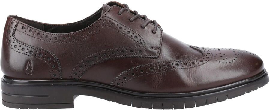 Hush Puppies Santiago Leren Heren Bruine Brogues Schoenen
