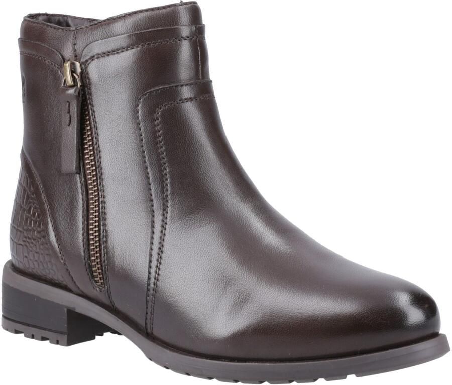 Hush Puppies Scarlett Dames Leren Bruine Laarzen