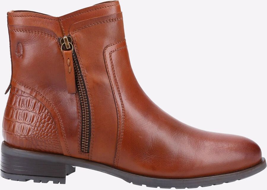 Hush Puppies Scarlett Leren Dames Laarzen In Het Bruin