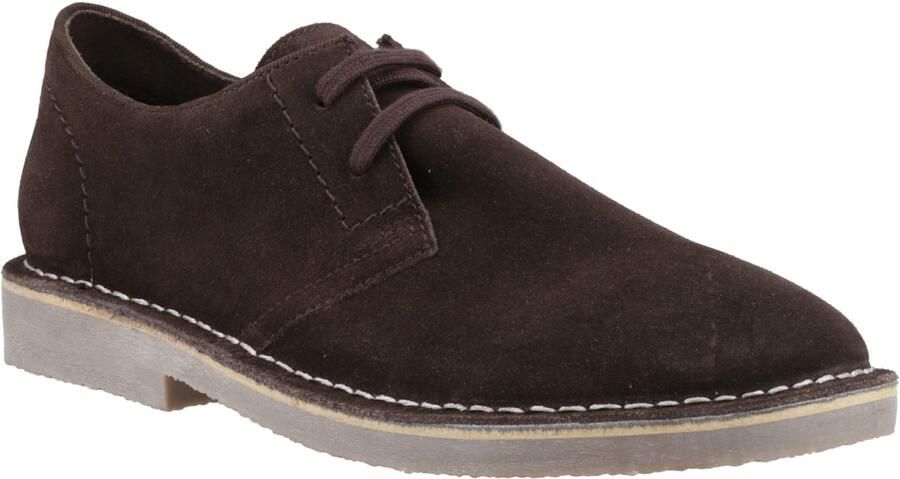 Hush Puppies Scout Suède Herenschoenen Chocolade Veterschoenen