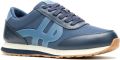 Hush Puppies Seventy8 Herenblauwe Leren Sneakers - Blauw