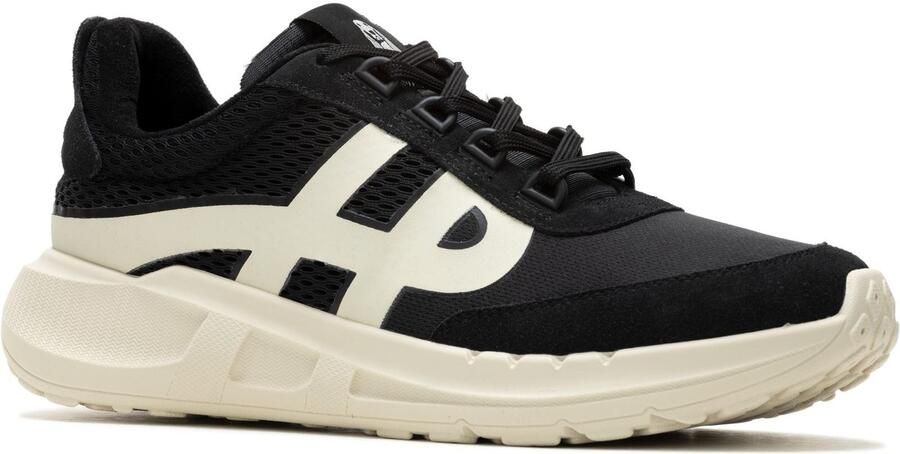 Hush Puppies Seventy8 Retro Runner Heren Sneakers Van Zwart Suède