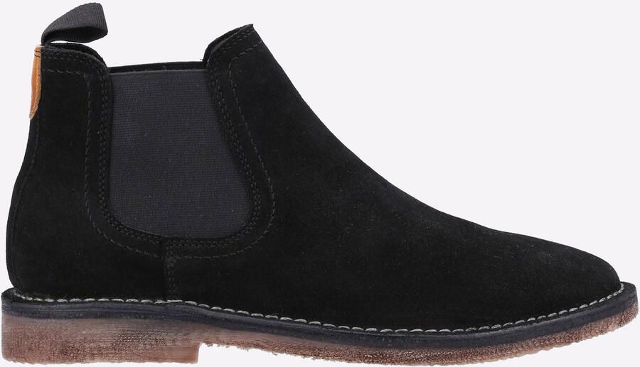 Hush Puppies Shaun Suède Heren Zwarte Laarzen